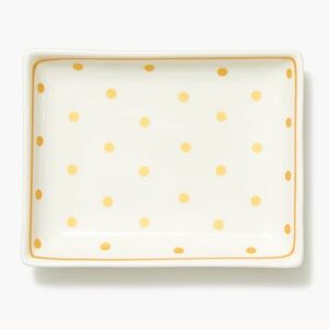 J. Crew Gold Polka Dot Ceramic Trinket Tray